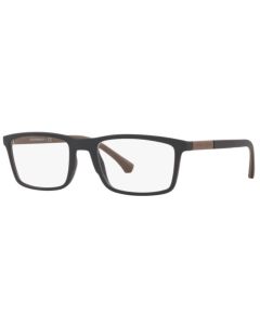 Armação Óculos Empório Armani Ea3152 5042 55 Preto Fosco - Preto